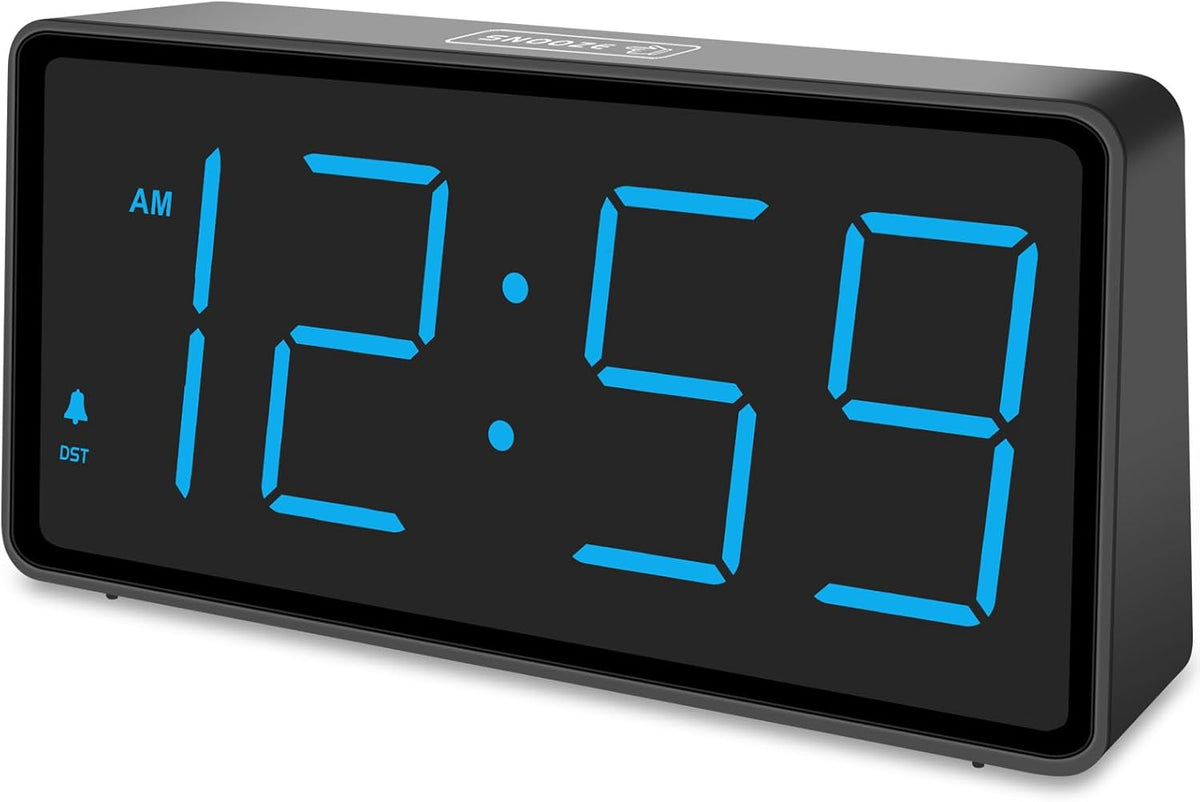 Battery Operated Digital Alarm Clock for Bedrooms Big Numbers