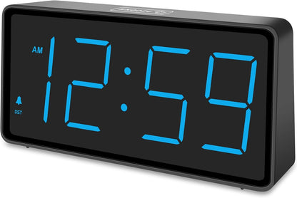 Battery Operated Digital Alarm Clock for Bedrooms Big Numbers