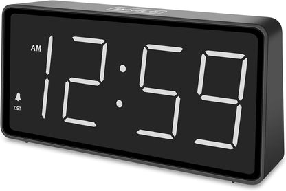 Battery Operated Digital Alarm Clock for Bedrooms Big Numbers