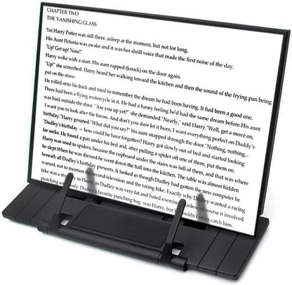 Document Holder Paper Stand with 7 Adjustable Positions, Black Metal Paper Holder Stand for Desk When Typing for Reading A4 Letter, Books, Music Sheet, Receipts, Textbooks