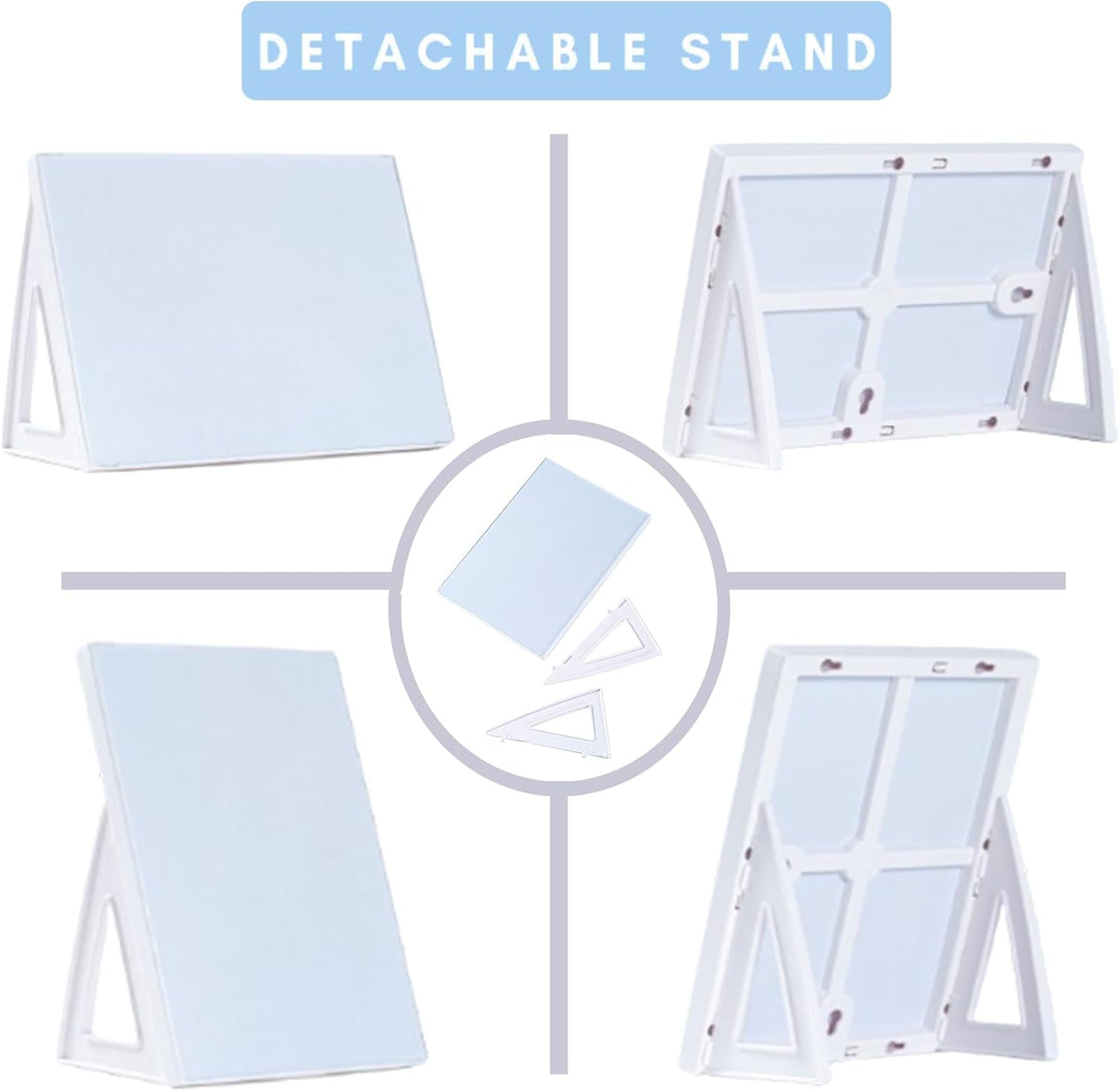 Desktop Dry Erase Board, Small Whiteboard with Stand
