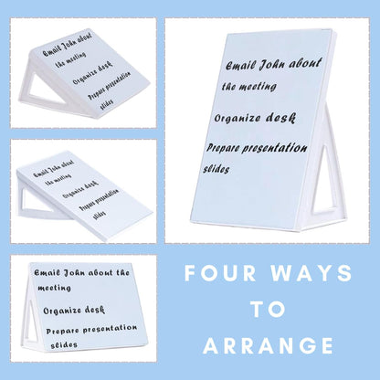 Desktop Dry Erase Board, Small Whiteboard with Stand