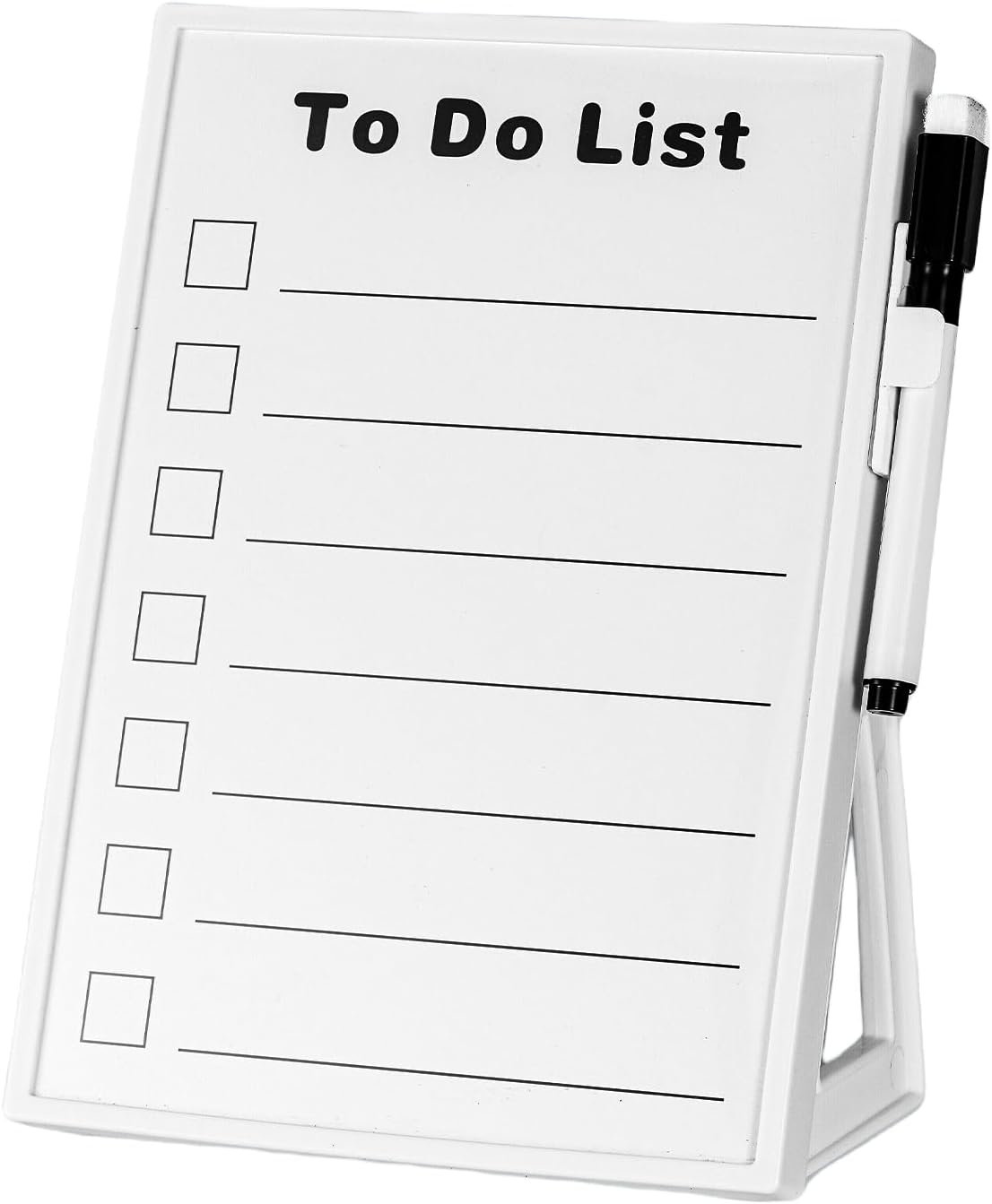 Desktop Dry Erase Board, Small Whiteboard with Stand