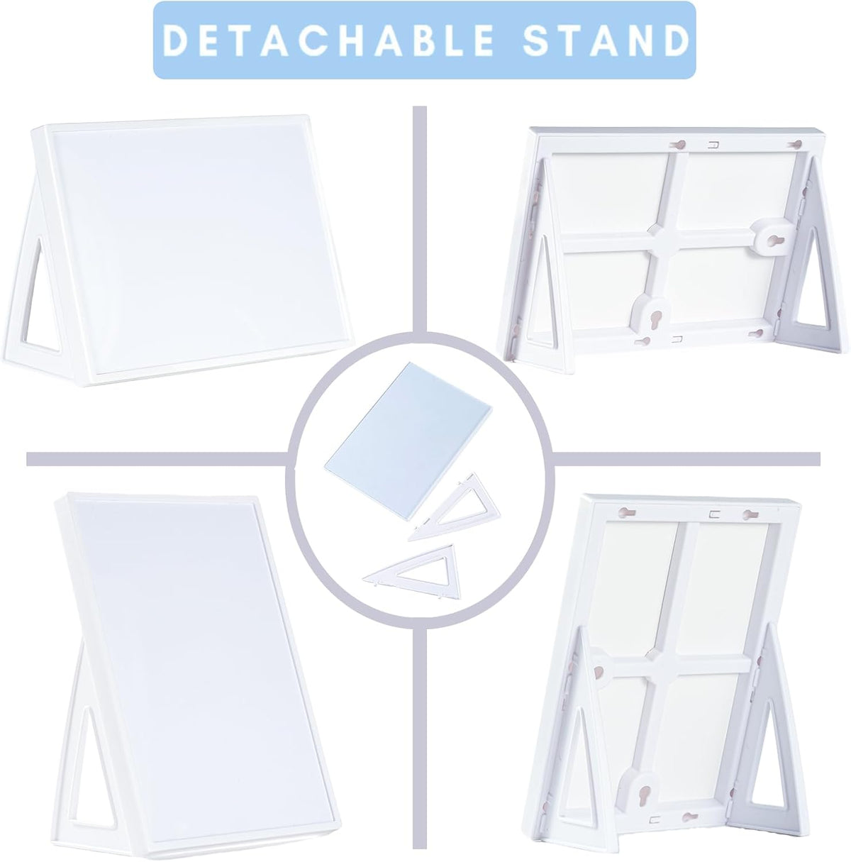 Desktop Dry Erase Board, Small Whiteboard with Stand
