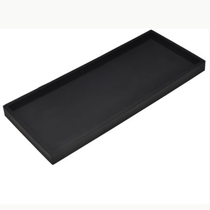 Silicone Bathroom Vanity Tray for Counter, 7.9" Small Kitchen Sink Soap Tray for Dish Holder Dispenser Countertop Toilet Tank Desk Organizer