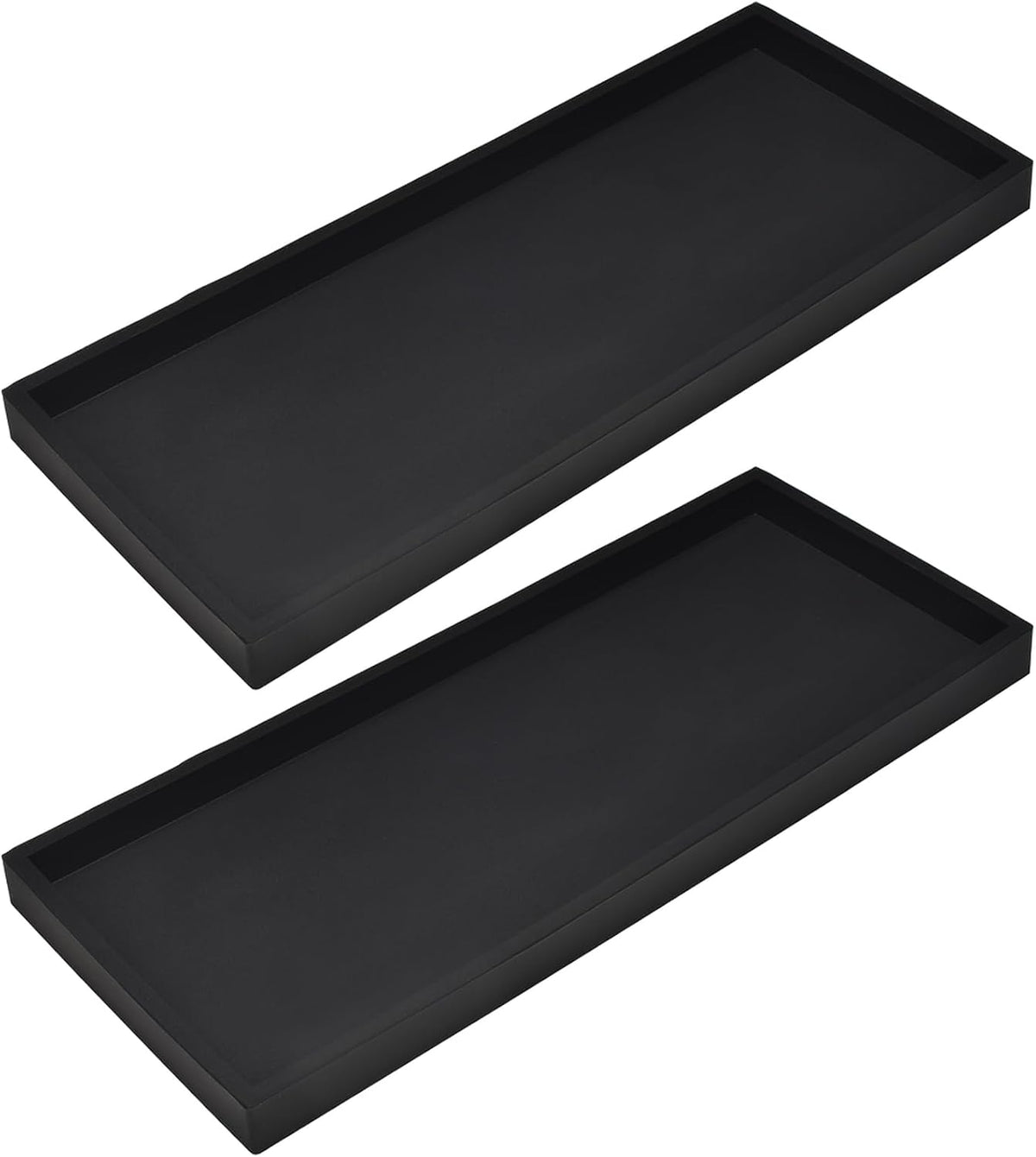 Silicone Bathroom Vanity Tray for Counter, 7.9" Small Kitchen Sink Soap Tray for Dish Holder Dispenser Countertop Toilet Tank Desk Organizer