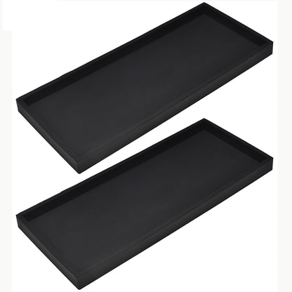 Silicone Bathroom Vanity Tray for Counter, 7.9" Small Kitchen Sink Soap Tray for Dish Holder Dispenser Countertop Toilet Tank Desk Organizer