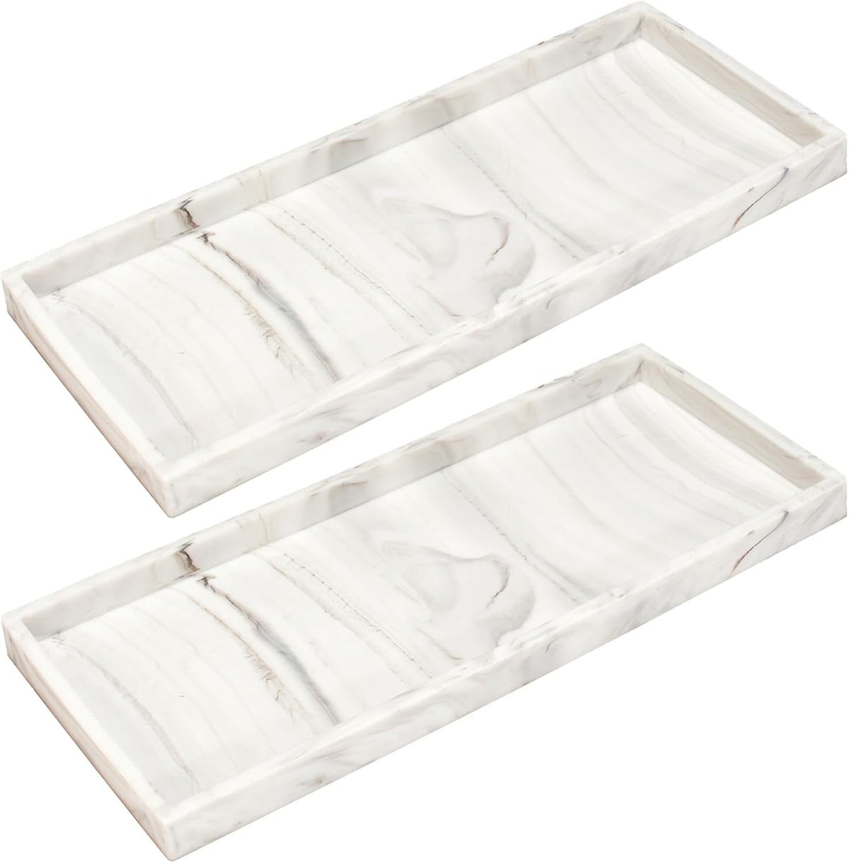 Silicone Bathroom Vanity Tray for Counter, 7.9" Small Kitchen Sink Soap Tray for Dish Holder Dispenser Countertop Toilet Tank Desk Organizer