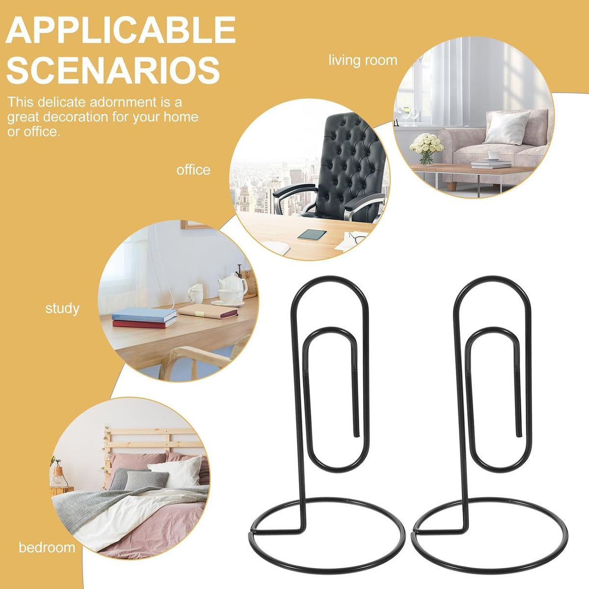 5Pcs Large Metal Paper Clip Holders 2.95X2.95X5.11In Desktop Memo Holder Jumbo Paperclip Stand Multi-Purpose Note Organizer Clips for Office Home School