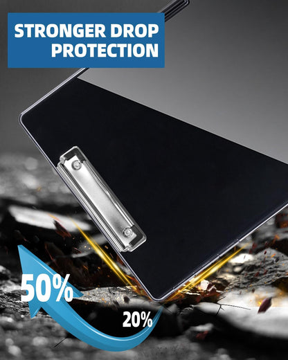 Clipboard with Storage, Nurse Dry Erase Clip Board, 8.5x11, Aqua Blue