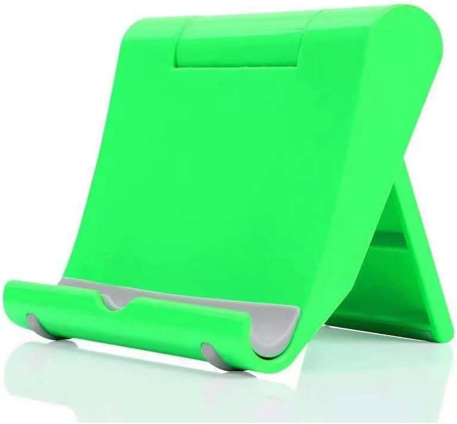Cell Phone Stand for Desk Foldable Cell Phone Holder Desk Tablet Holder Mobile Phone Dock, Multi-Angle Universal Adjustable Tablet Dock (Black)