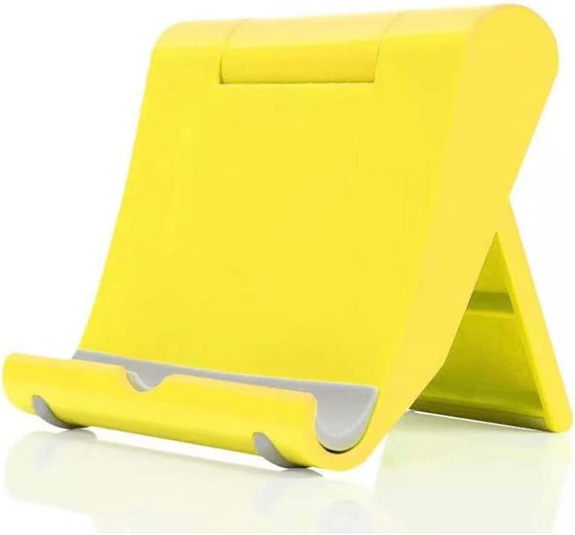 Cell Phone Stand for Desk Foldable Cell Phone Holder Desk Tablet Holder Mobile Phone Dock, Multi-Angle Universal Adjustable Tablet Dock (Black)