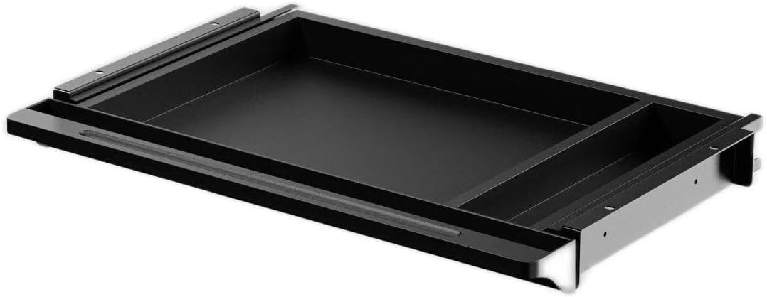Under Desk Mounted Sliding Drawer to pull out, Attachable Desk Pencil Drawer Ball-Bearing Slides (Black)