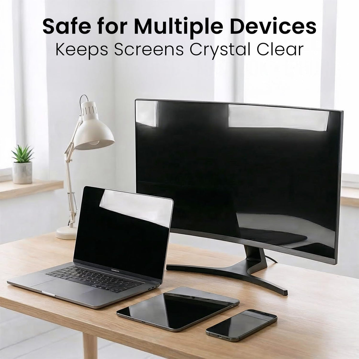 Screen Cleaner Spray - Large Screen Cleaner Bottle - TV Screen Cleaner, Computer Screen Cleaner, for Laptop, Phone, Ipad - Computer Cleaning kit Electronic Cleaner