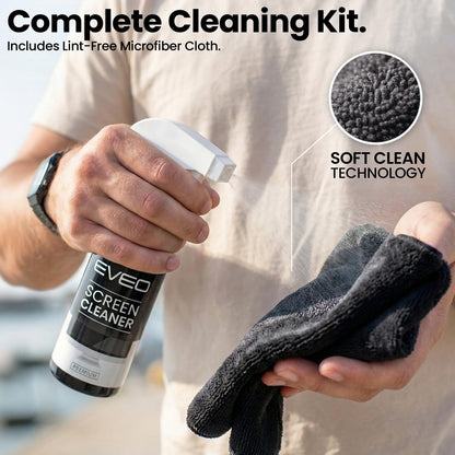 Screen Cleaner Spray - Large Screen Cleaner Bottle - TV Screen Cleaner, Computer Screen Cleaner, for Laptop, Phone, Ipad - Computer Cleaning kit Electronic Cleaner