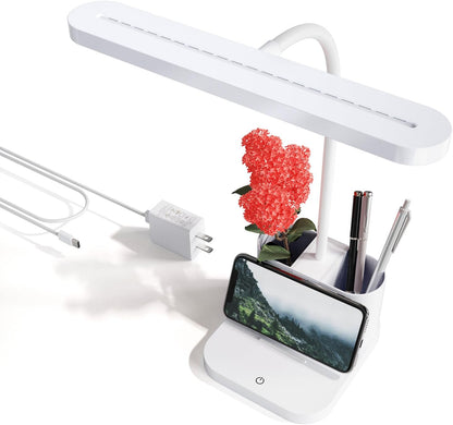 AXX Pink Desk Lamp for Teen Girls, College Dorm Room Cute Table Light