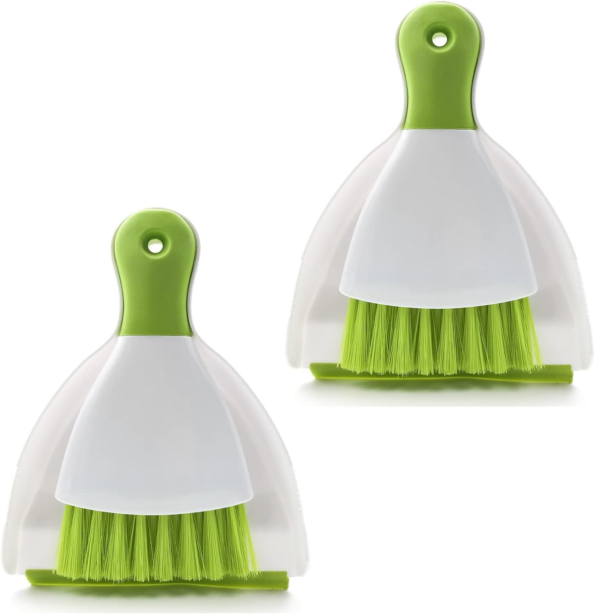 Dust pan Broom Brush Dustpan - Small Broom and Dustpan Set, Mini Broom and Dustpan, Small Dustpans and Brush Set for Home Cleaning, Sofa,Desk,Guinea Pig Cage,Cat Litter, etc. (Green