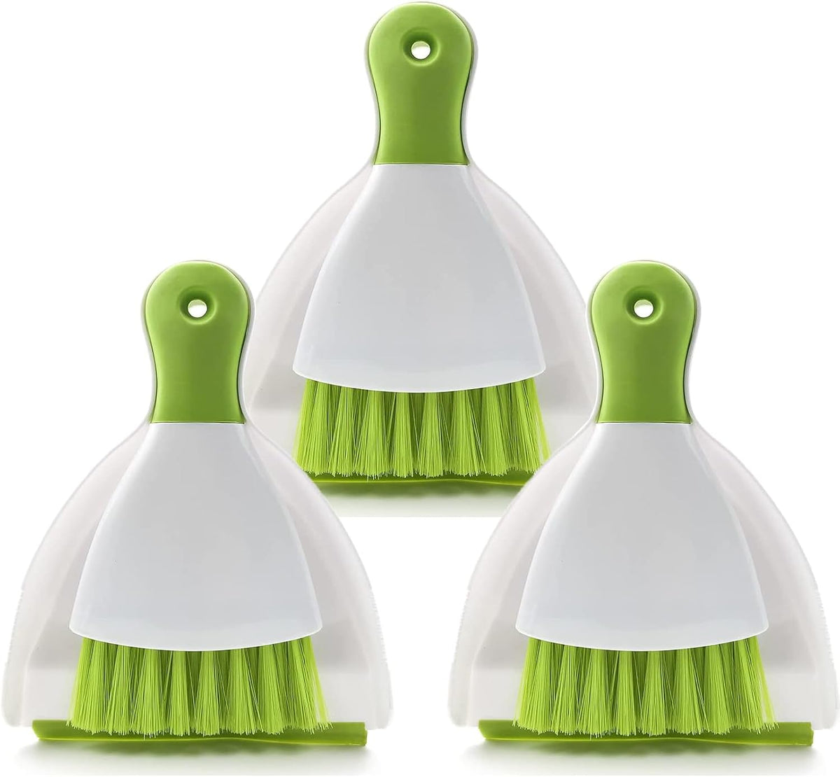 Dust pan Broom Brush Dustpan - Small Broom and Dustpan Set, Mini Broom and Dustpan, Small Dustpans and Brush Set for Home Cleaning, Sofa,Desk,Guinea Pig Cage,Cat Litter, etc. (Green