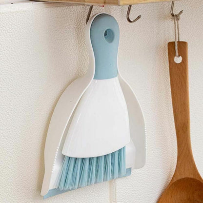 Dust pan Broom Brush Dustpan - Small Broom and Dustpan Set, Mini Broom and Dustpan, Small Dustpans and Brush Set for Home Cleaning, Sofa,Desk,Guinea Pig Cage,Cat Litter, etc. (Green