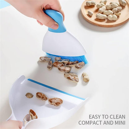 Dust pan Broom Brush Dustpan - Small Broom and Dustpan Set, Mini Broom and Dustpan, Small Dustpans and Brush Set for Home Cleaning, Sofa,Desk,Guinea Pig Cage,Cat Litter, etc. (Green