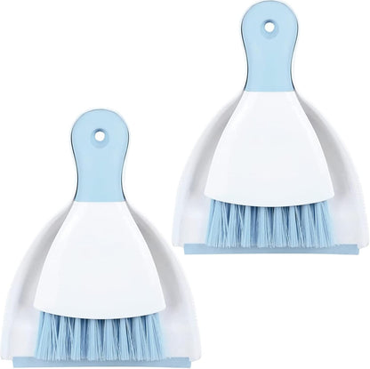 Dust pan Broom Brush Dustpan - Small Broom and Dustpan Set, Mini Broom and Dustpan, Small Dustpans and Brush Set for Home Cleaning, Sofa,Desk,Guinea Pig Cage,Cat Litter, etc. (Green