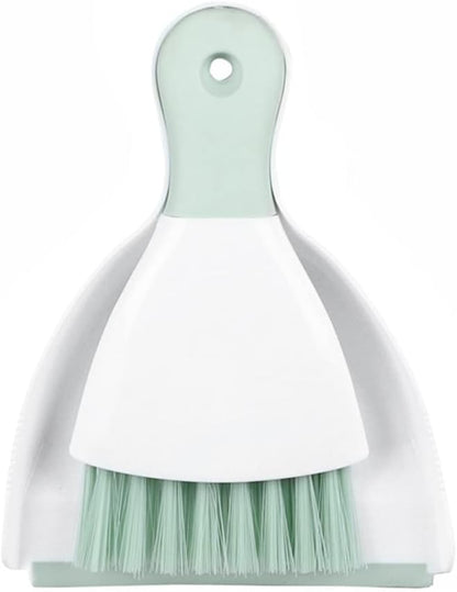 Dust pan Broom Brush Dustpan - Small Broom and Dustpan Set, Mini Broom and Dustpan, Small Dustpans and Brush Set for Home Cleaning, Sofa,Desk,Guinea Pig Cage,Cat Litter, etc. (Green