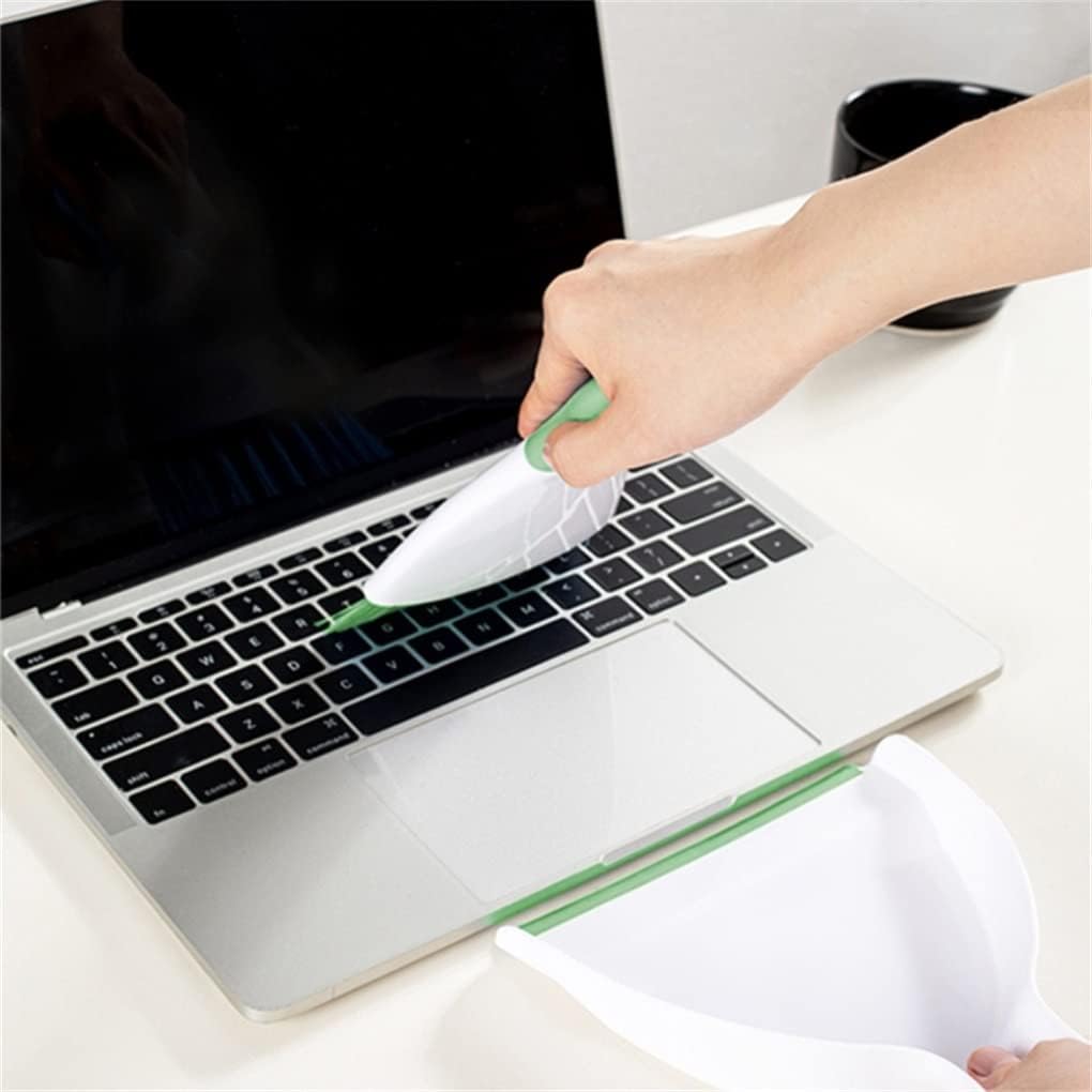 Dust pan Broom Brush Dustpan - Small Broom and Dustpan Set, Mini Broom and Dustpan, Small Dustpans and Brush Set for Home Cleaning, Sofa,Desk,Guinea Pig Cage,Cat Litter, etc. (Green