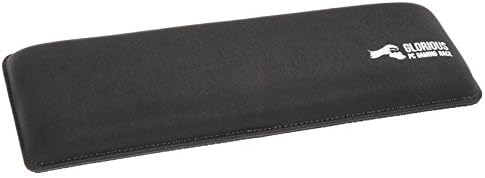 Wrist Pad/Rest - Compact - Black - Mechanical Keyboards, Stitched Edges, Ergonomic | 12x4 inches | 25mm/1in Thick (GWR-75) Compact (Black)