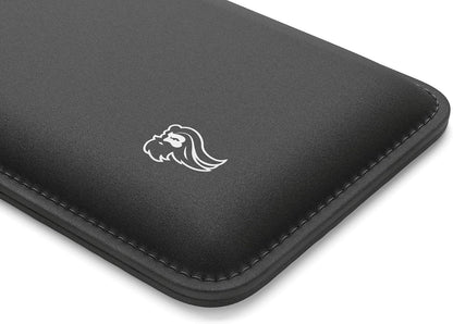 Wrist Pad/Rest - Compact - Black - Mechanical Keyboards, Stitched Edges, Ergonomic | 12x4 inches | 25mm/1in Thick (GWR-75) Compact (Black)