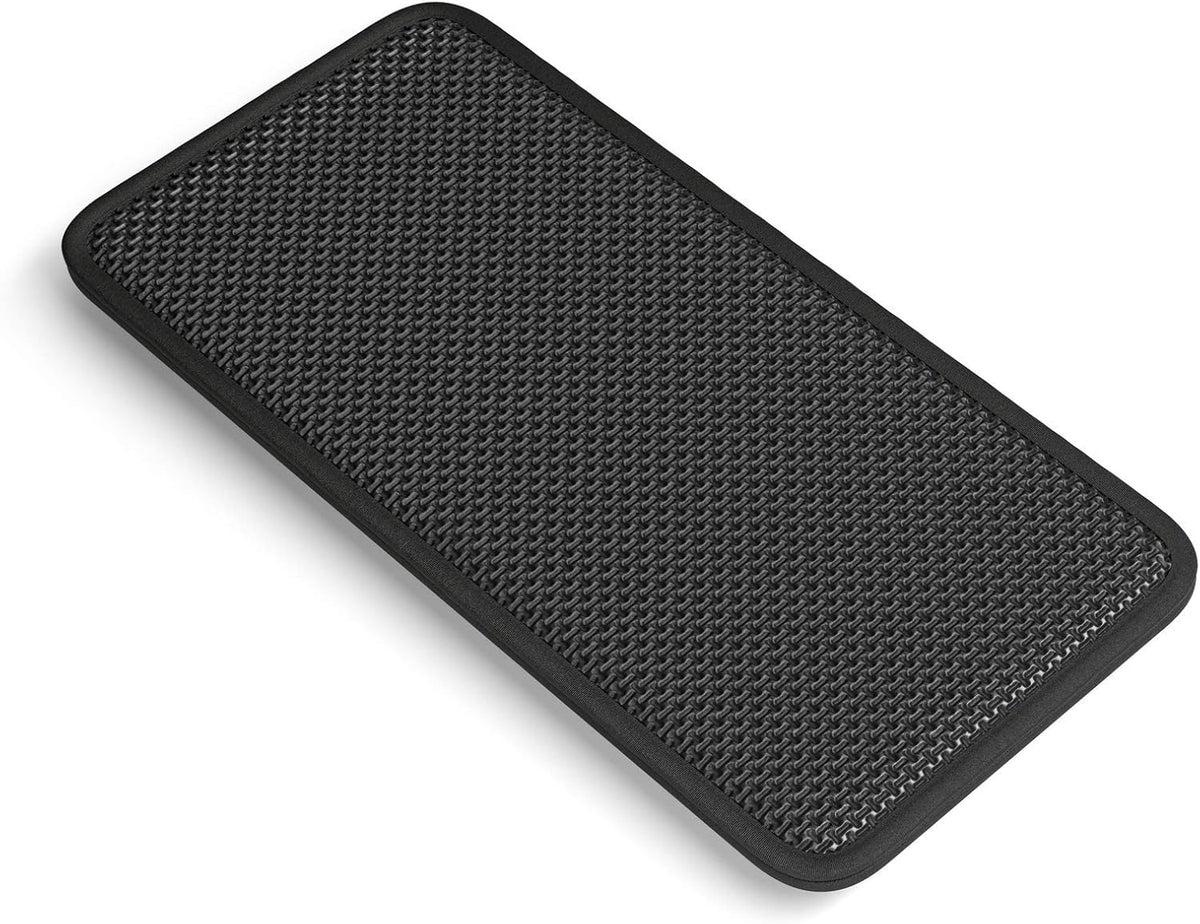 Wrist Pad/Rest - Compact - Black - Mechanical Keyboards, Stitched Edges, Ergonomic | 12x4 inches | 25mm/1in Thick (GWR-75) Compact (Black)