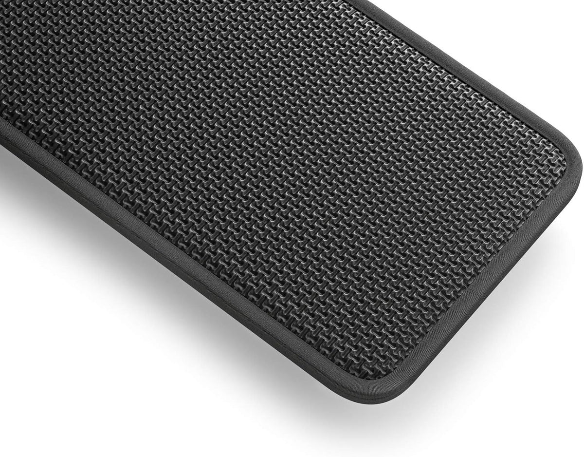 Wrist Pad/Rest - Compact - Black - Mechanical Keyboards, Stitched Edges, Ergonomic | 12x4 inches | 25mm/1in Thick (GWR-75) Compact (Black)