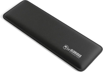 Wrist Pad/Rest - Compact - Black - Mechanical Keyboards, Stitched Edges, Ergonomic | 12x4 inches | 25mm/1in Thick (GWR-75) Compact (Black)