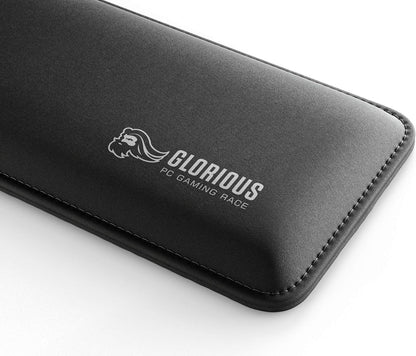 Wrist Pad/Rest - Compact - Black - Mechanical Keyboards, Stitched Edges, Ergonomic | 12x4 inches | 25mm/1in Thick (GWR-75) Compact (Black)
