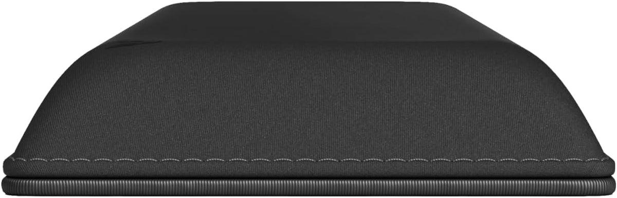 Wrist Pad/Rest - Compact - Black - Mechanical Keyboards, Stitched Edges, Ergonomic | 12x4 inches | 25mm/1in Thick (GWR-75) Compact (Black)