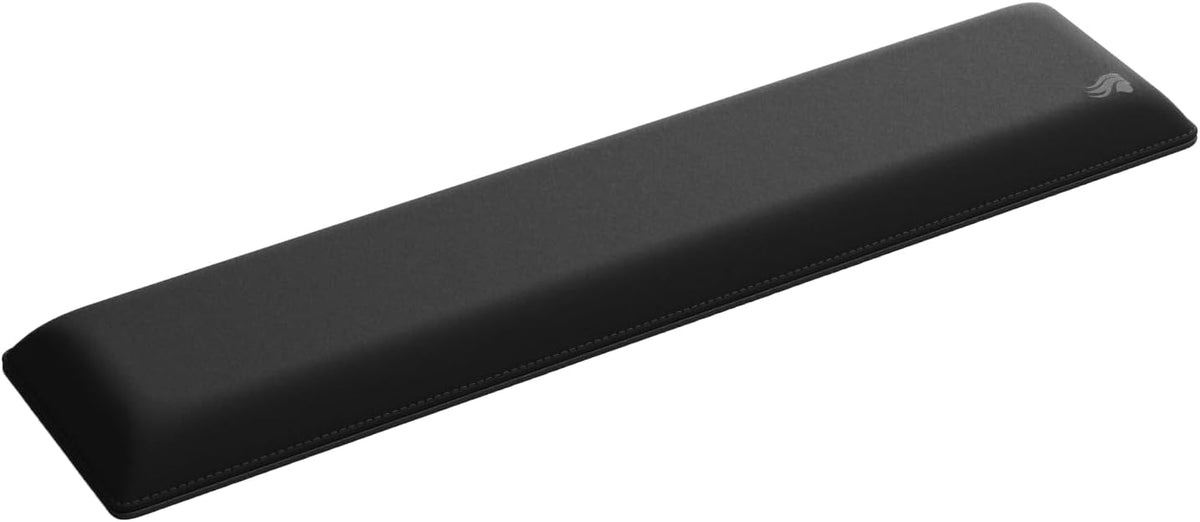 Wrist Pad/Rest - Compact - Black - Mechanical Keyboards, Stitched Edges, Ergonomic | 12x4 inches | 25mm/1in Thick (GWR-75) Compact (Black)