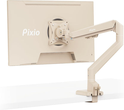 PS1D Wave Pink Dual Monitor Arm Stand Desk Mount - Fits up to 32 inches Monitors and up to 19.8lbs. VESA Compatibility and Integrated Cable Management