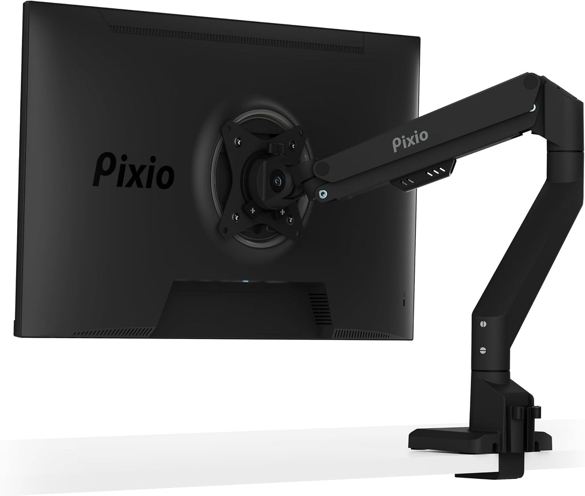 PS1D Wave Pink Dual Monitor Arm Stand Desk Mount - Fits up to 32 inches Monitors and up to 19.8lbs. VESA Compatibility and Integrated Cable Management