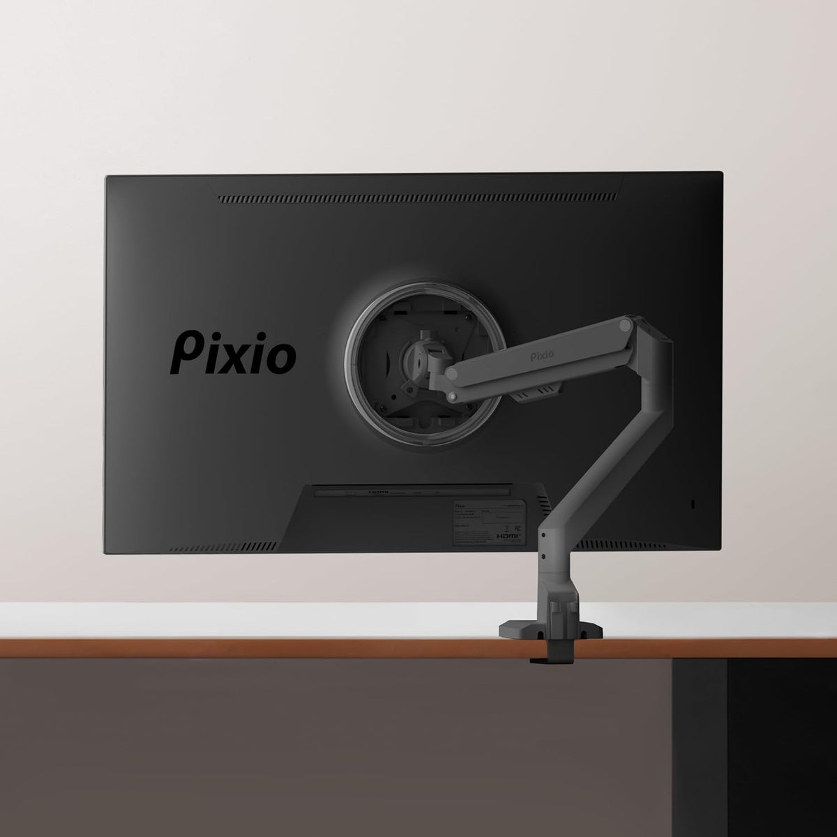 PS1D Wave Pink Dual Monitor Arm Stand Desk Mount - Fits up to 32 inches Monitors and up to 19.8lbs. VESA Compatibility and Integrated Cable Management