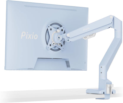 PS1D Wave Pink Dual Monitor Arm Stand Desk Mount - Fits up to 32 inches Monitors and up to 19.8lbs. VESA Compatibility and Integrated Cable Management