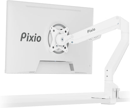 PS1D Wave Pink Dual Monitor Arm Stand Desk Mount - Fits up to 32 inches Monitors and up to 19.8lbs. VESA Compatibility and Integrated Cable Management