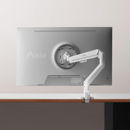 PS1D Wave Pink Dual Monitor Arm Stand Desk Mount - Fits up to 32 inches Monitors and up to 19.8lbs. VESA Compatibility and Integrated Cable Management
