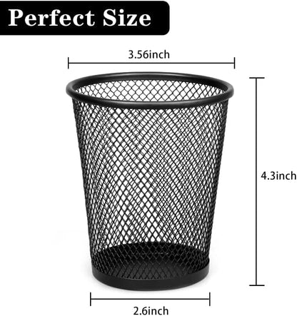 Pen Holder for Desk Mesh Pen Cups Metal Pencil Holder 12 Packs Desk Organizers and Storage