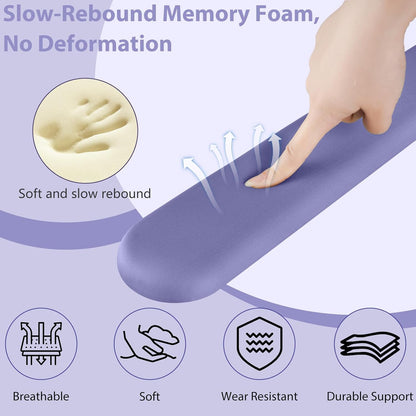 Mouse Pad and Keyboard Wrist Rest, 3-in-1 Gel Memory Foam Ergonomic Mouse Pad with Wrist Rest Set,Gaming Mousepad Arm Cushion Support for Computer Office Desk Accessories Cute Setup,Sage Green