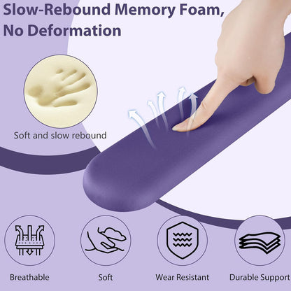 Mouse Pad and Keyboard Wrist Rest, 3-in-1 Gel Memory Foam Ergonomic Mouse Pad with Wrist Rest Set,Gaming Mousepad Arm Cushion Support for Computer Office Desk Accessories Cute Setup,Sage Green
