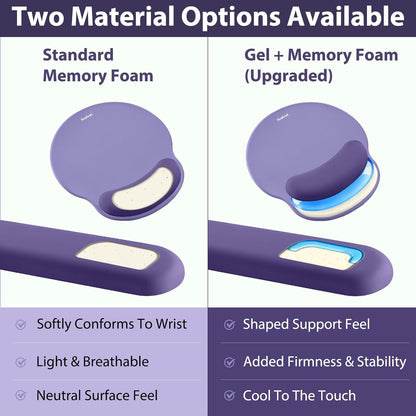 Mouse Pad and Keyboard Wrist Rest, 3-in-1 Gel Memory Foam Ergonomic Mouse Pad with Wrist Rest Set,Gaming Mousepad Arm Cushion Support for Computer Office Desk Accessories Cute Setup,Sage Green