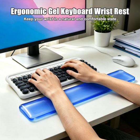 Keyboard Wrist Rest,Gel Wrist Rest for Keyboard-Blue Wrist Rest