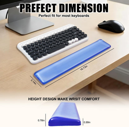 Keyboard Wrist Rest,Gel Wrist Rest for Keyboard-Blue Wrist Rest