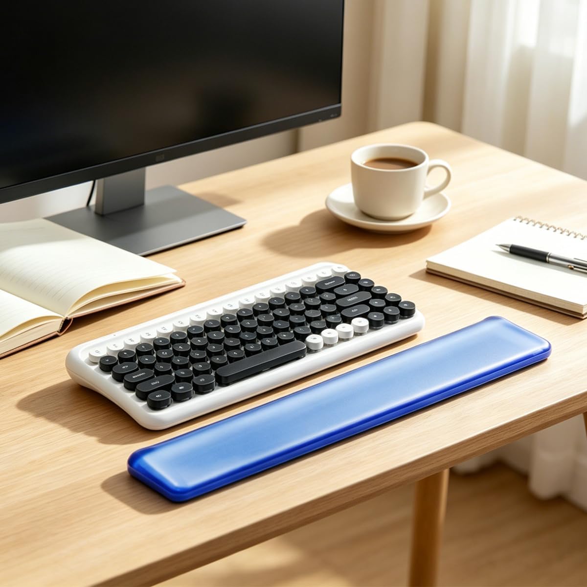 Keyboard Wrist Rest,Gel Wrist Rest for Keyboard-Blue Wrist Rest
