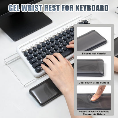 Keyboard Wrist Rest,Gel Wrist Rest for Keyboard-Blue Wrist Rest