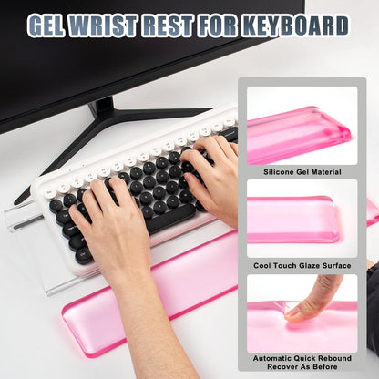 Keyboard Wrist Rest,Gel Wrist Rest for Keyboard-Blue Wrist Rest